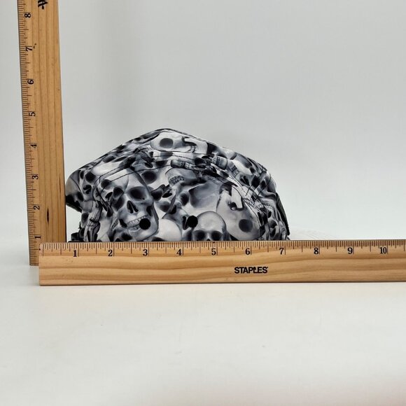 Entree LS Authentic Skull Print 5-Panel Cap Hat Adjustable Leather Strap - Picture 15 of 16